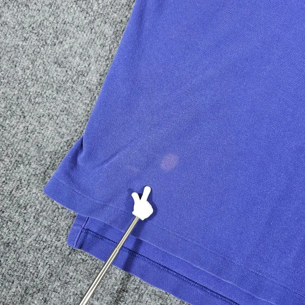 Polo Ralph Lauren Purple Polo Shirt Mens XL Red Pony Logo‎ Cotton Casual Flaw